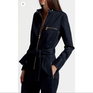 Equipment Alchemille Cotton Jumpsuit - Size 10 - Dark Navy